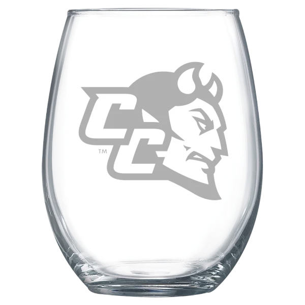 Central Connecticut State University Polar Camel 15 oz. Stemless Wine Glass