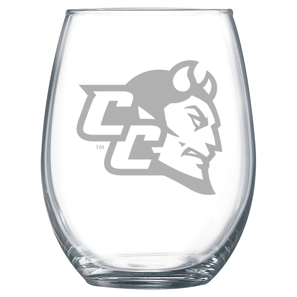 Central Connecticut State University Polar Camel 15 oz. Stemless Wine Glass