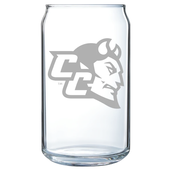 Central Connecticut State University Polar Camel 16 oz. Can Glass