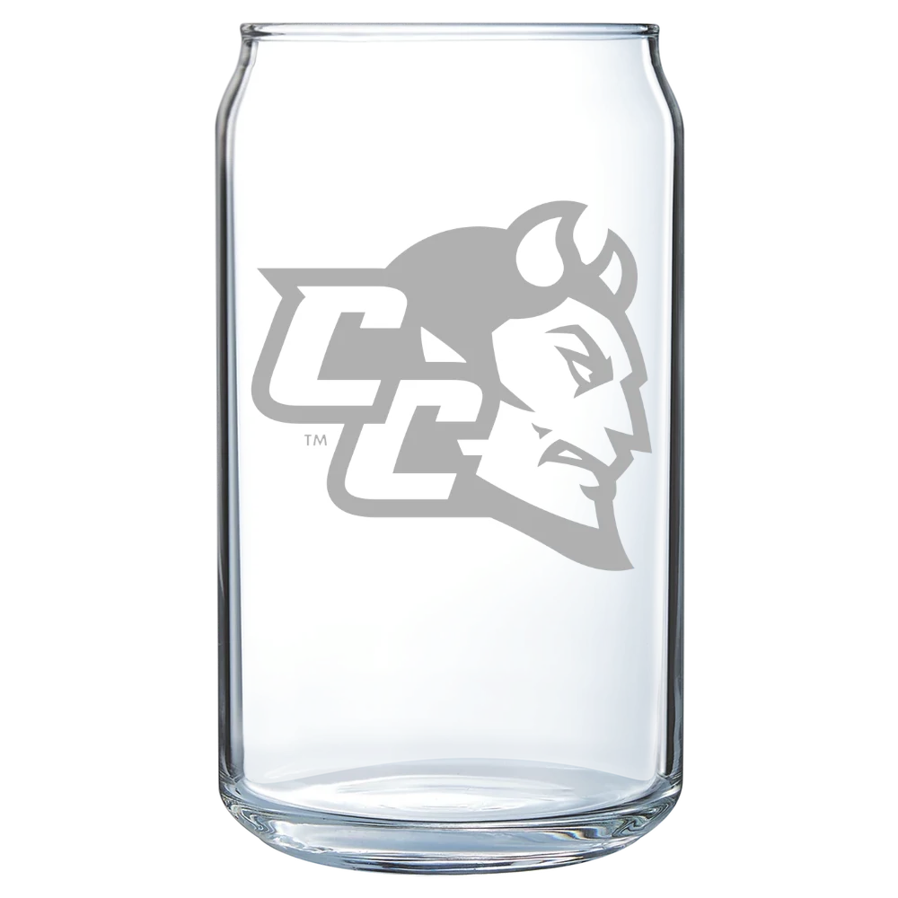 Central Connecticut State University Polar Camel 16 oz. Can Glass