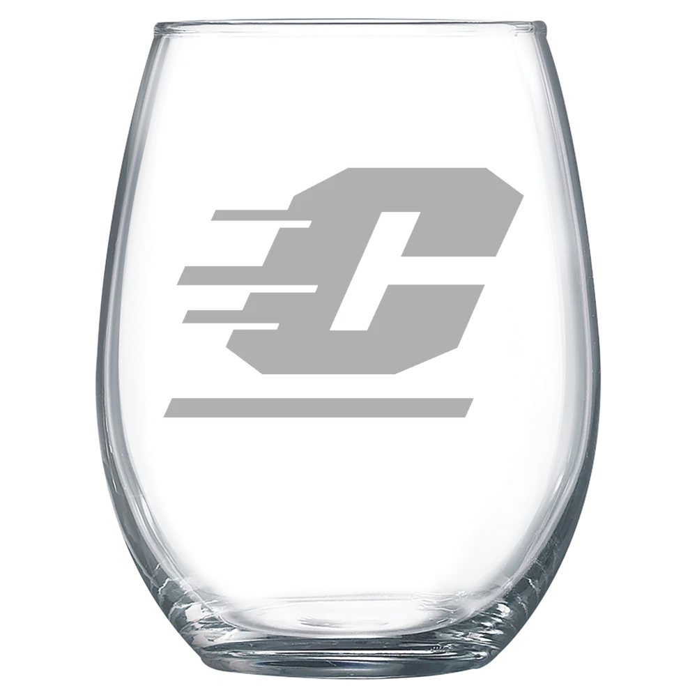 Central Michigan University Polar Camel 15 oz. Stemless Wine Glass