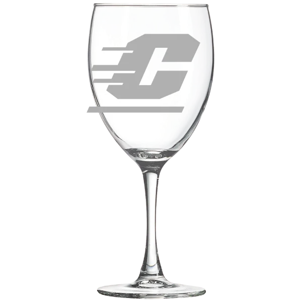 Central Michigan University Polar Camel 10 1/2 oz. Wine Glass