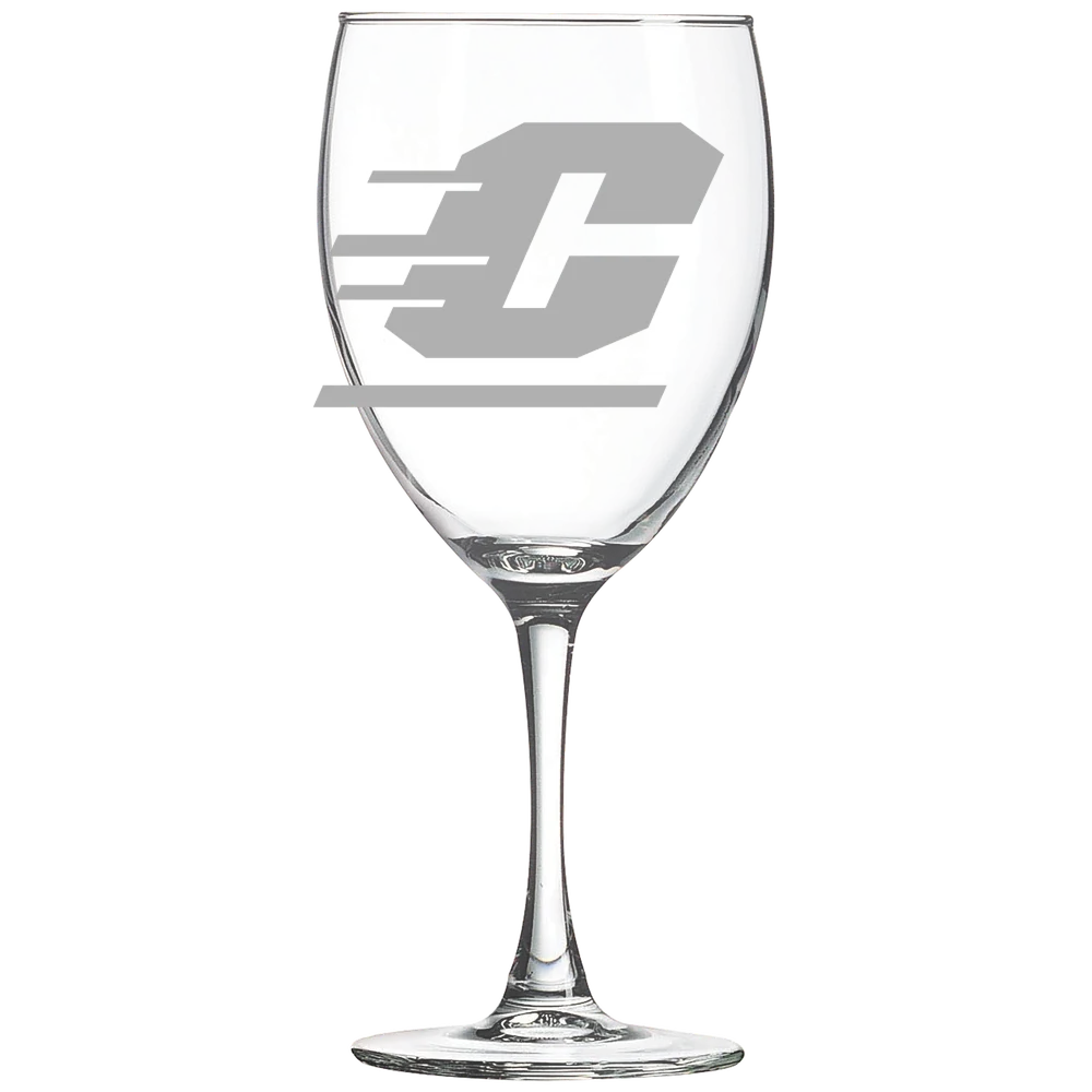 Central Michigan University Polar Camel 10 1/2 oz. Wine Glass