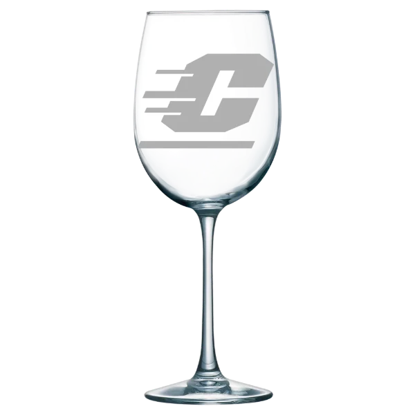 Central Michigan University Polar Camel 19 oz. Wine Glass