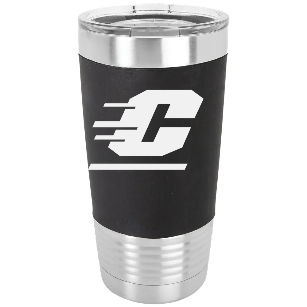 Central Michigan University Polar Camel 20 oz. Silicone Grip Tumbler with Standard Lid