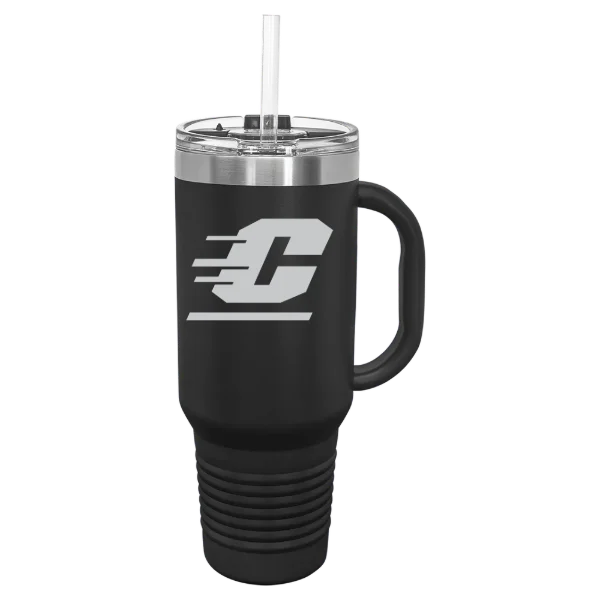 Central Michigan University Polar Camel 40 oz. Travel Mug with Snap Lid & Straw