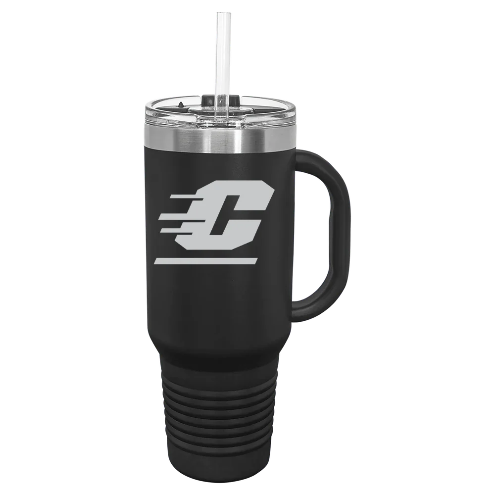 Central Michigan University Polar Camel 40 oz. Travel Mug with Snap Lid & Straw