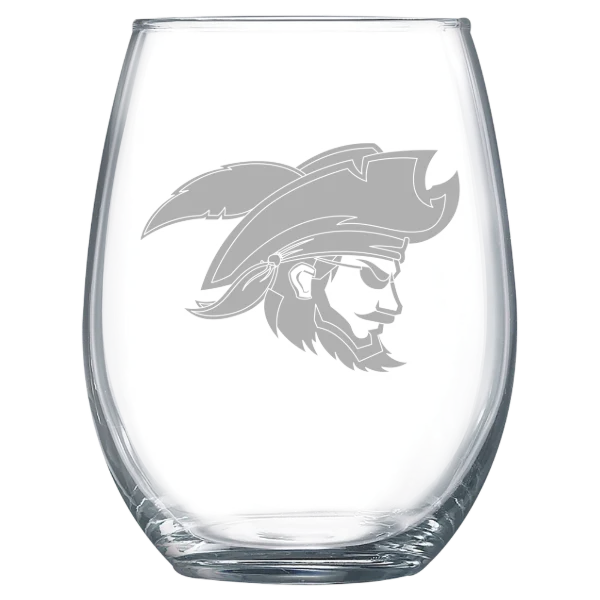 Charleston Southern University Polar Camel 15 oz. Stemless Wine Glass