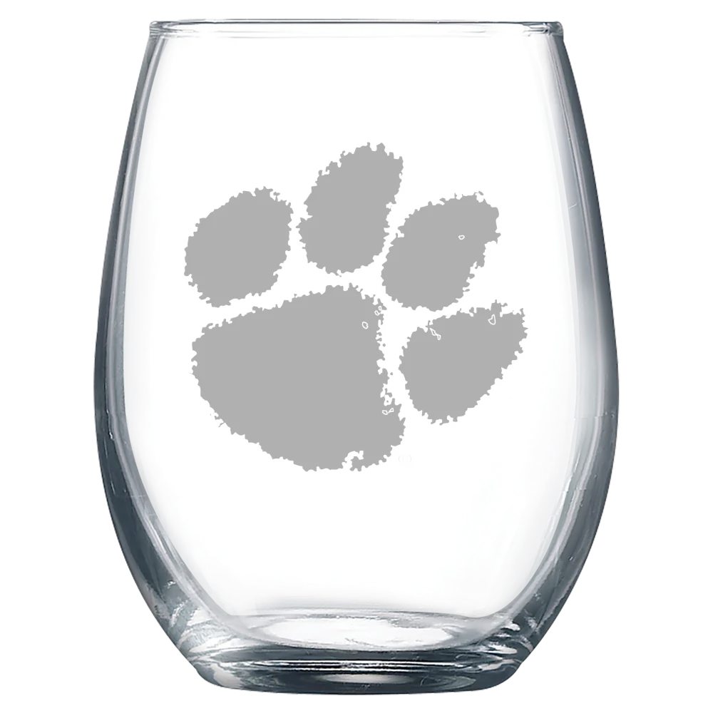 Clemson University Polar Camel 9 oz. Stemless Wine Glass