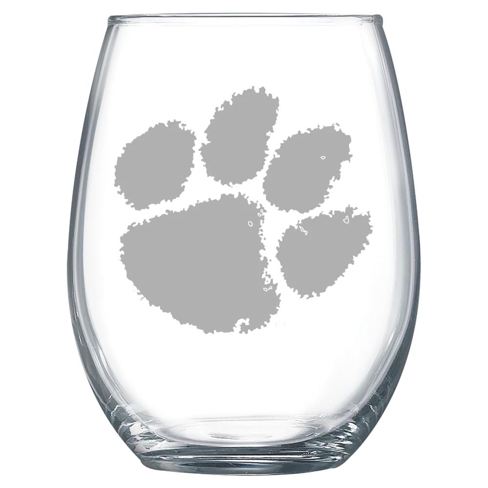 Clemson University Polar Camel 15 oz. Stemless Wine Glass