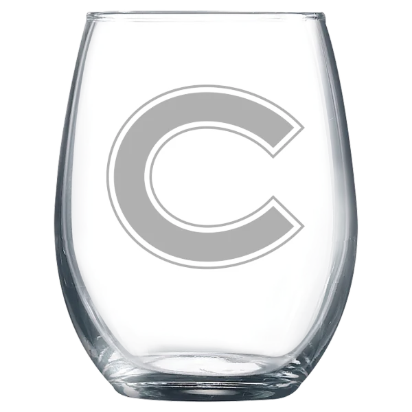 Colgate University Polar Camel 9 oz. Stemless Wine Glass