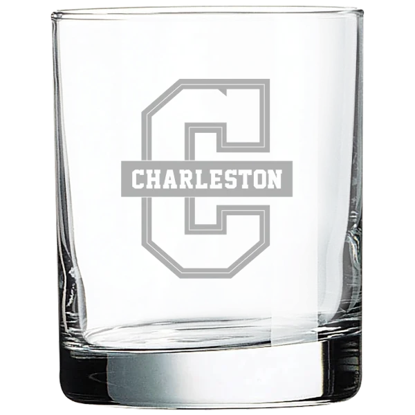 College of Charleston (South Carolina) Polar Camel 10 1/2 oz. On The Rocks Glass