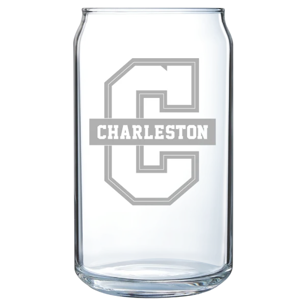 College of Charleston (South Carolina) Polar Camel 16 oz. Can Glass