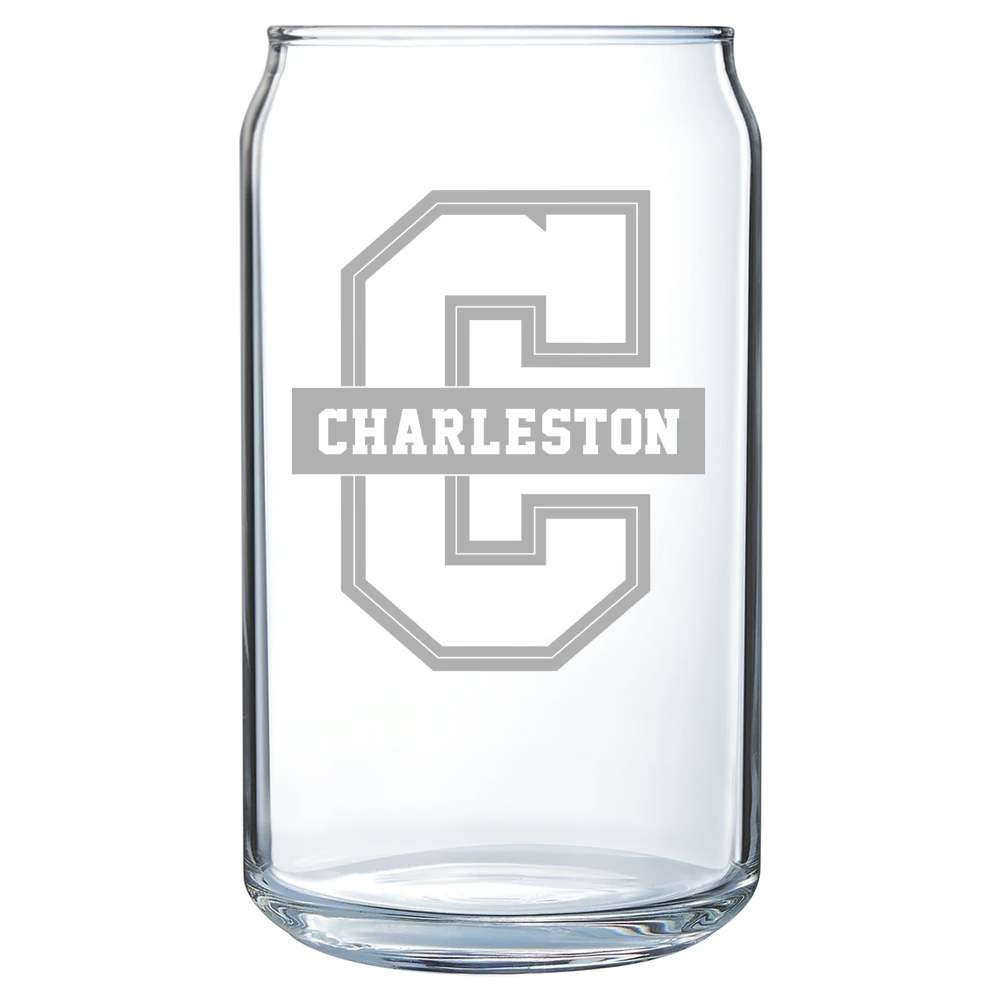 College of Charleston (South Carolina) Polar Camel 16 oz. Can Glass