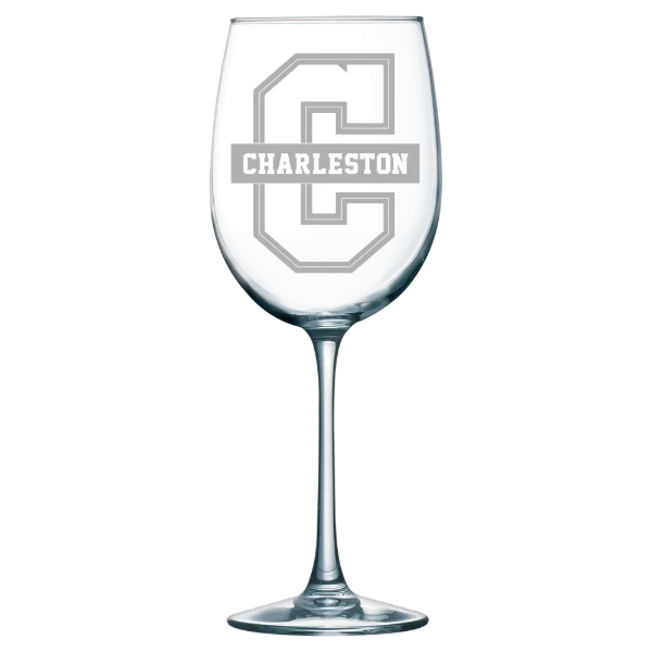 College of Charleston (South Carolina) Polar Camel 19 oz. Wine Glass