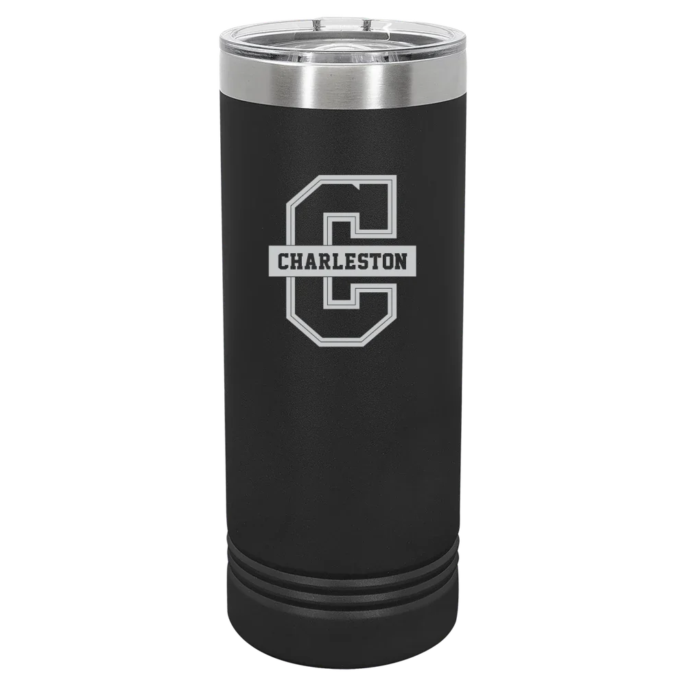 College of Charleston (South Carolina) Polar Camel 22 oz. Skinny Tumbler with Slider Lid