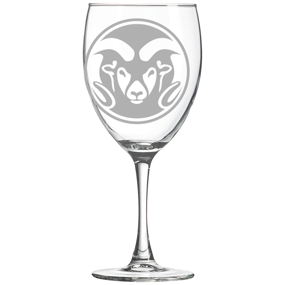 Colorado State University Polar Camel 10 1/2 oz. Wine Glass