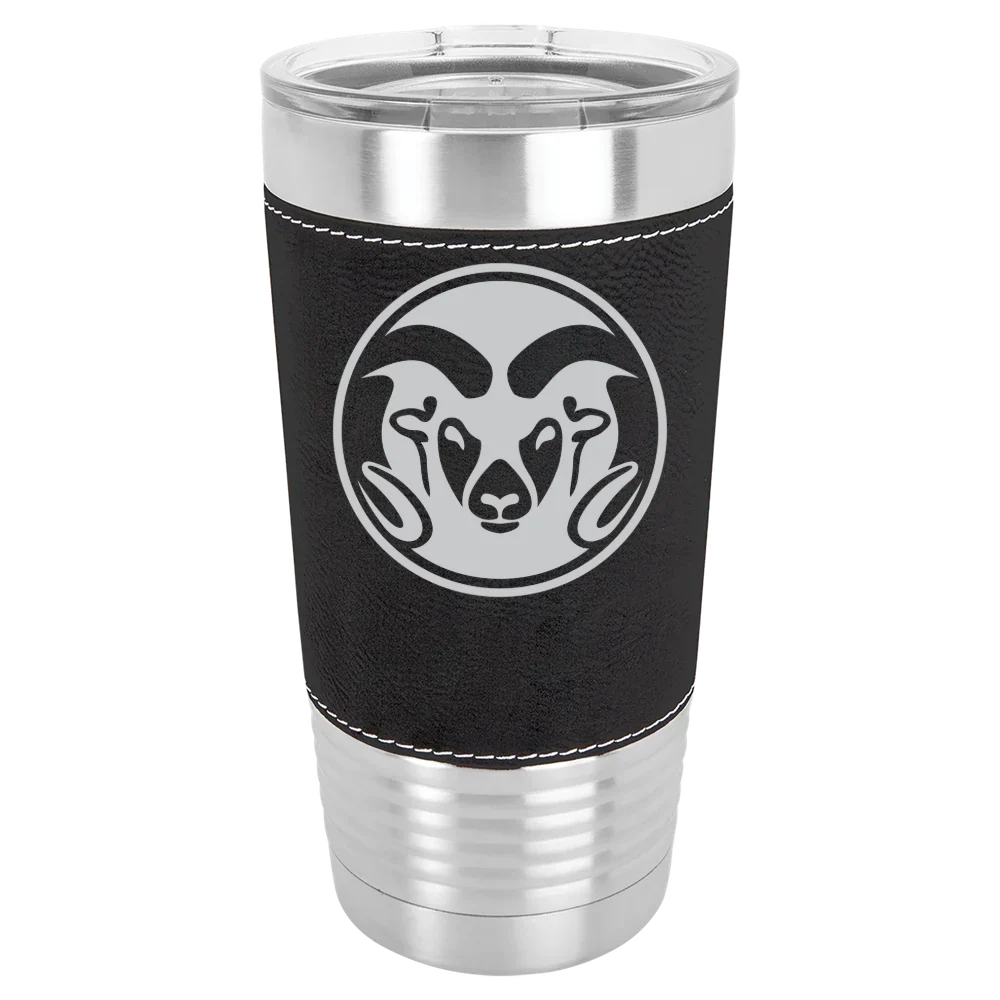 Colorado State University Polar Camel 20 oz. Leatherette Grip Tumbler with Standard Lid