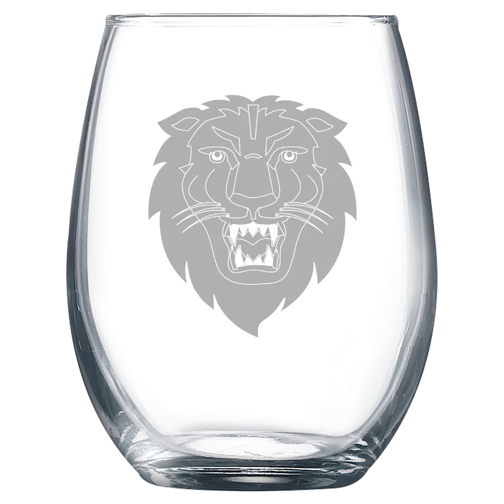 Columbia University-Barnard College Polar Camel 9 oz. Stemless Wine Glass