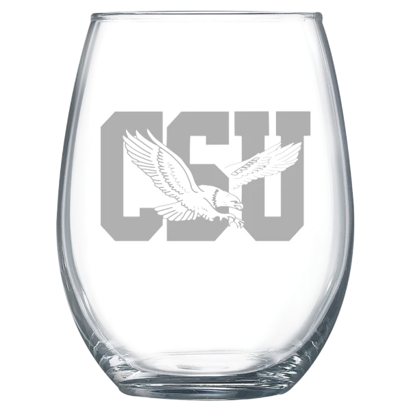 Coppin State University Polar Camel 15 oz. Stemless Wine Glass