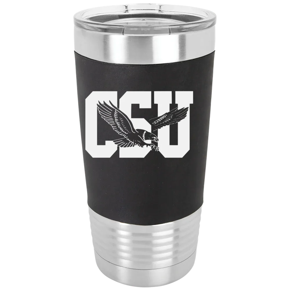 Coppin State University Polar Camel 20 oz. Silicone Grip Tumbler with Standard Lid