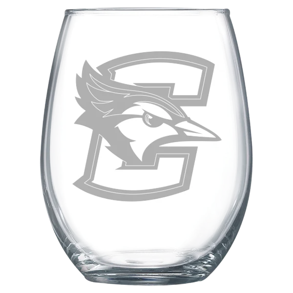 Creighton University Polar Camel 15 oz. Stemless Wine Glass