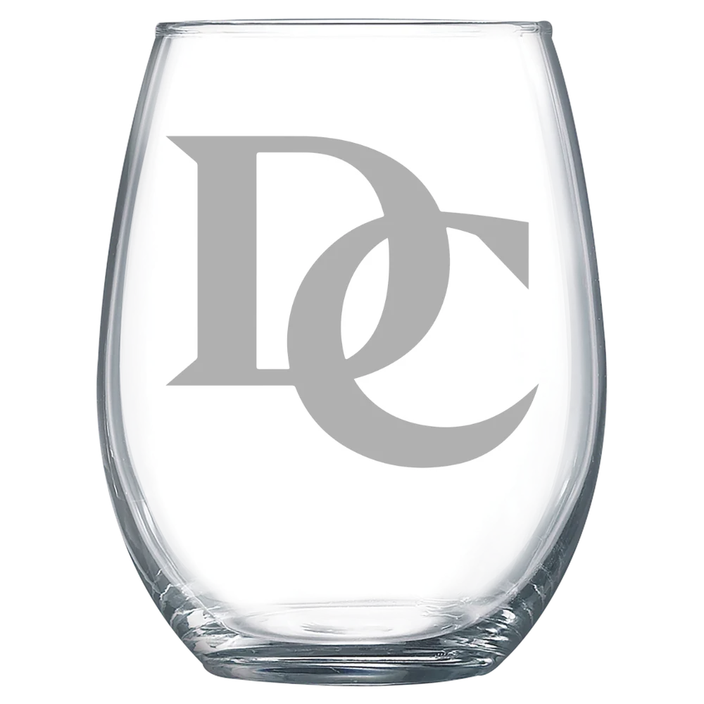Davidson College Polar Camel 15 oz. Stemless Wine Glass