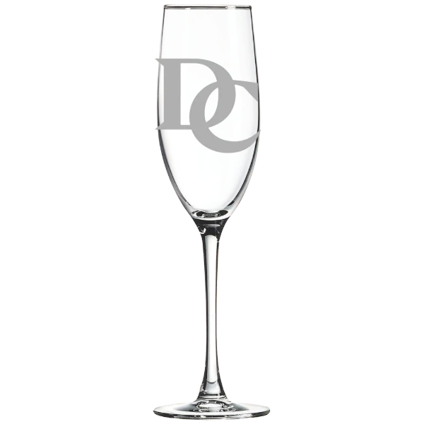 Davidson College Polar Camel 8 oz. Champagne Flute