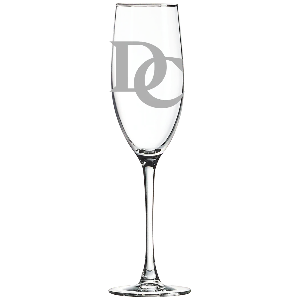 Davidson College Polar Camel 8 oz. Champagne Flute