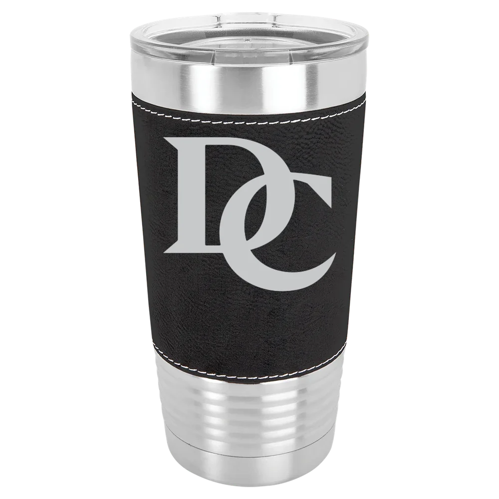 Davidson College Polar Camel 20 oz. Leatherette Grip Tumbler with Standard Lid