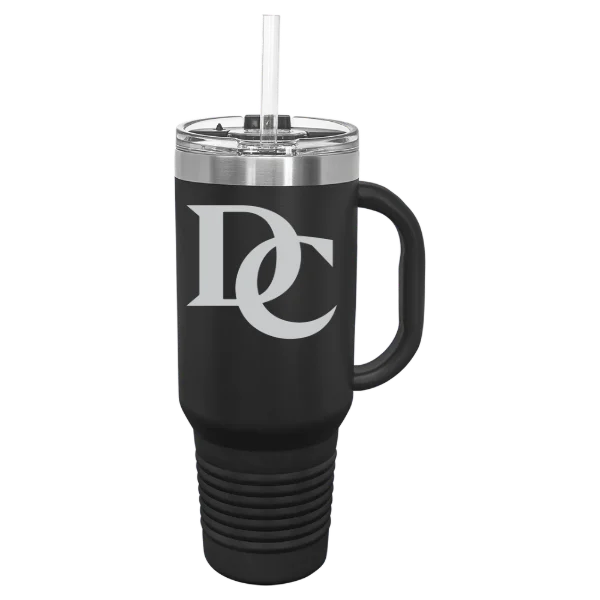 Davidson College Polar Camel 40 oz. Travel Mug with Snap Lid & Straw