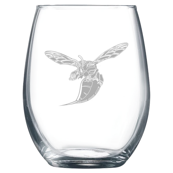 Delaware State University Polar Camel 9 oz. Stemless Wine Glass