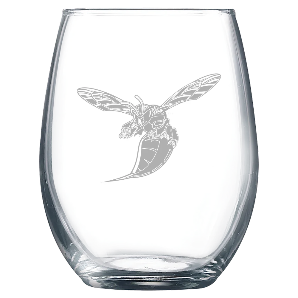Delaware State University Polar Camel 9 oz. Stemless Wine Glass