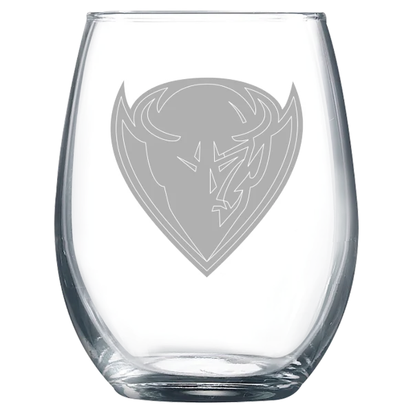 DePaul University Polar Camel 9 oz. Stemless Wine Glass
