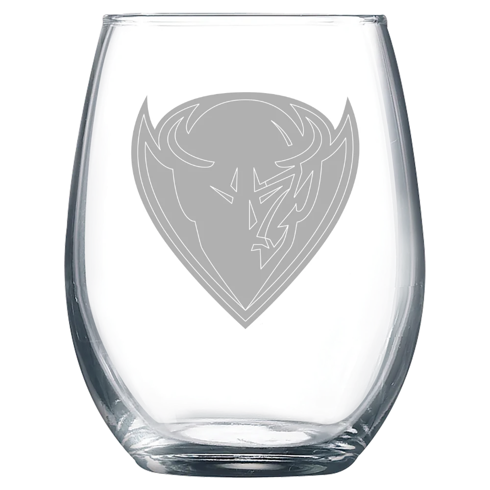 DePaul University Polar Camel 9 oz. Stemless Wine Glass