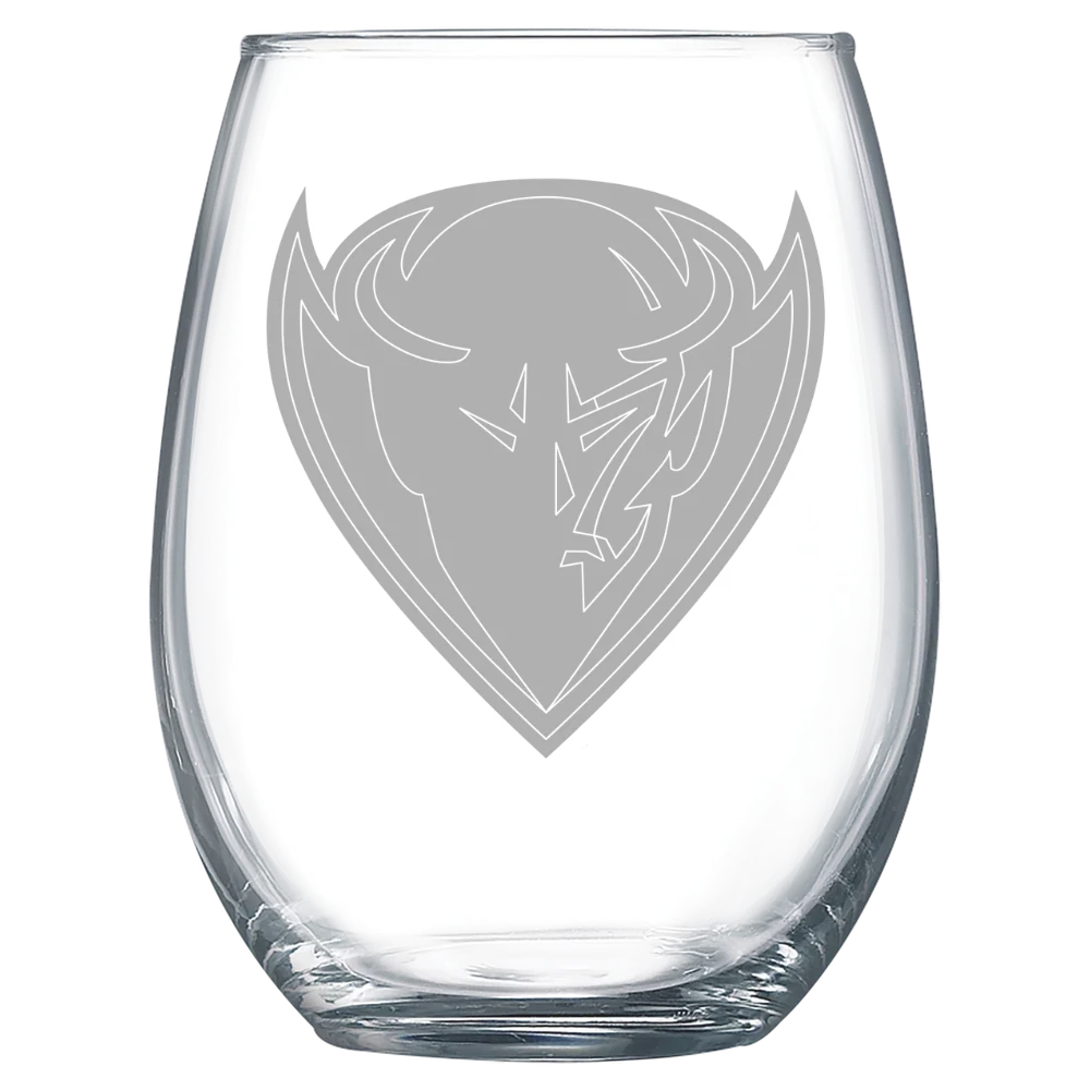 DePaul University Polar Camel 15 oz. Stemless Wine Glass
