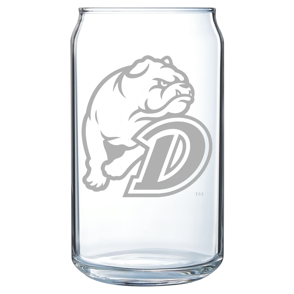 Drake University Polar Camel 16 oz. Can Glass