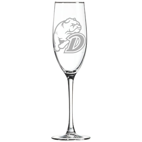Drake University Polar Camel 8 oz. Champagne Flute