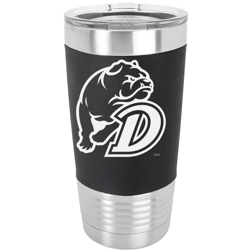 Drake University Polar Camel 20 oz. Silicone Grip Tumbler with Standard Lid