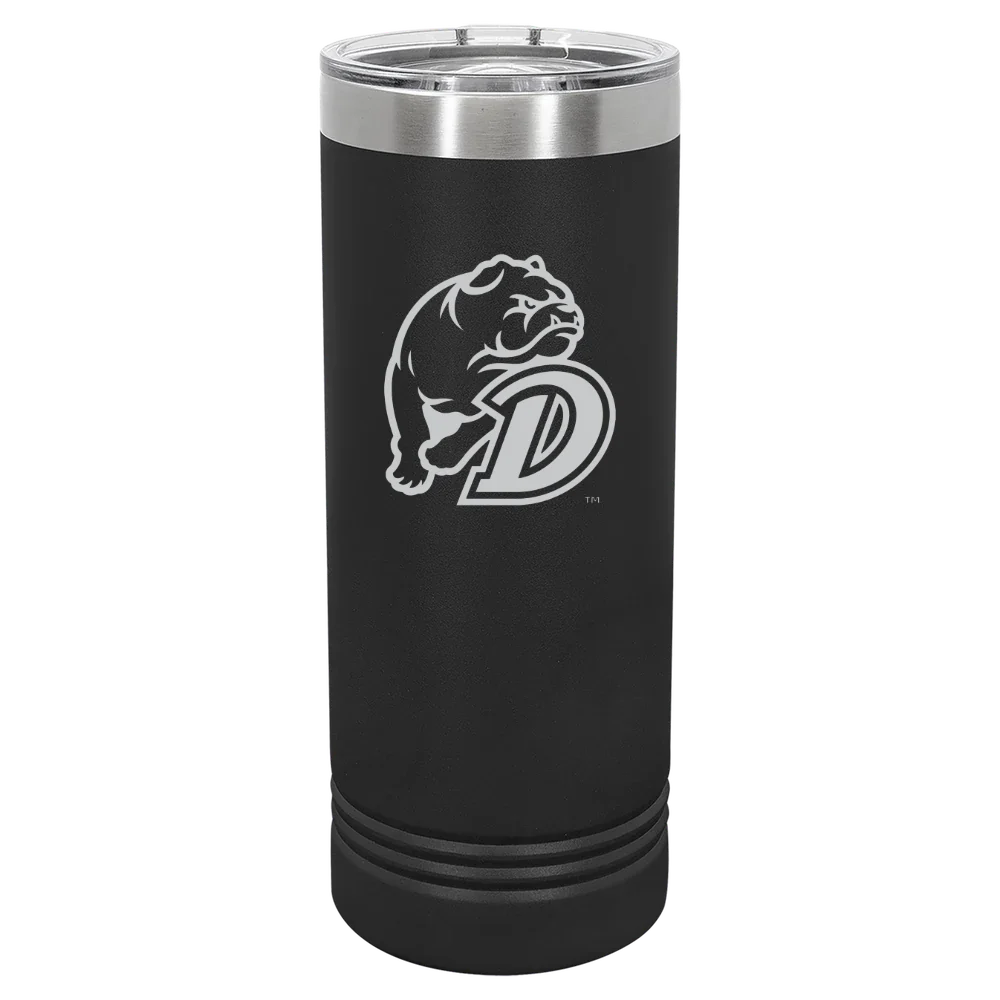 Drake University Polar Camel 22 oz. Skinny Tumbler with Slider Lid