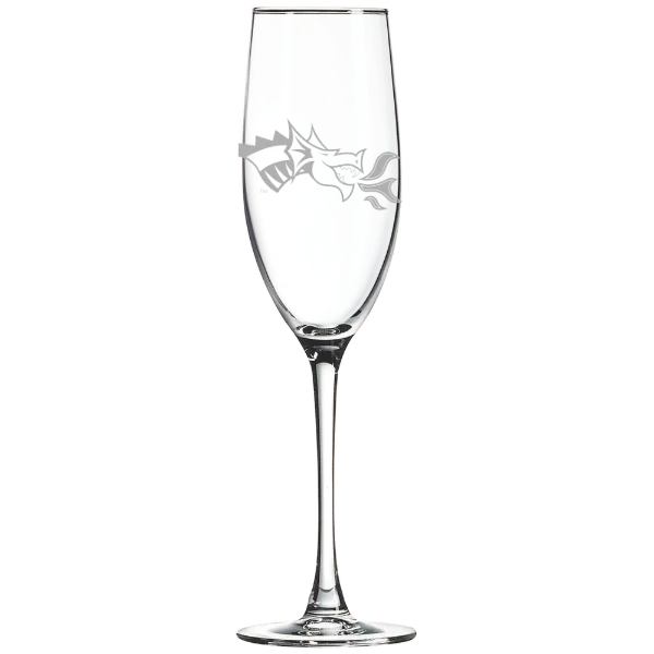Drexel University Polar Camel 8 oz. Champagne Flute