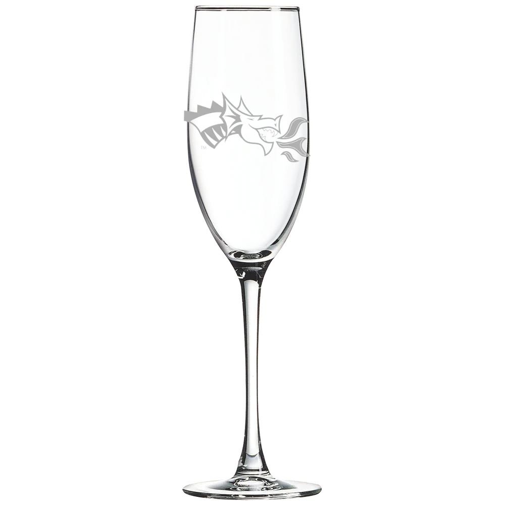 Drexel University Polar Camel 8 oz. Champagne Flute