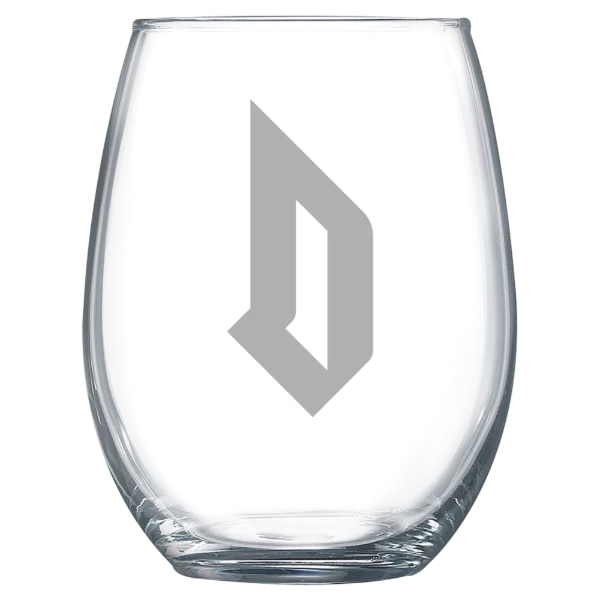 Duquesne University Polar Camel 15 oz. Stemless Wine Glass