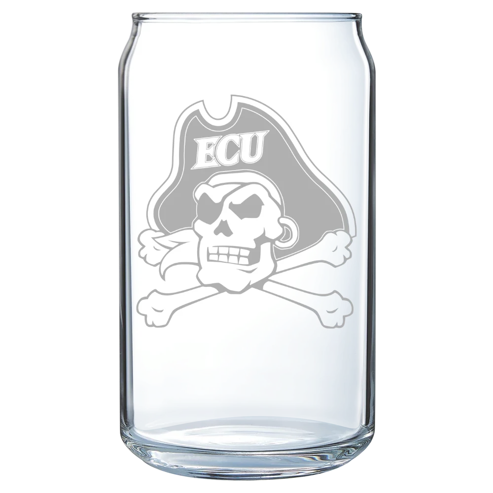 East Carolina University Polar Camel 16 oz. Can Glass