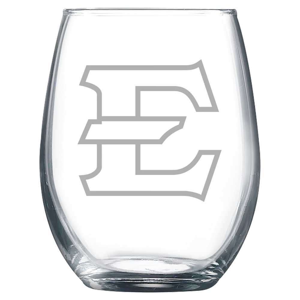 East Tennessee State University Polar Camel 9 oz. Stemless Wine Glass