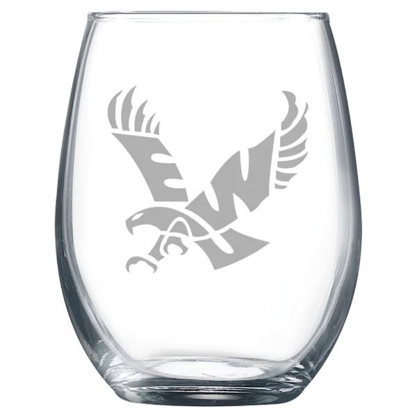Eastern Washington University Polar Camel 9 oz. Stemless Wine Glass