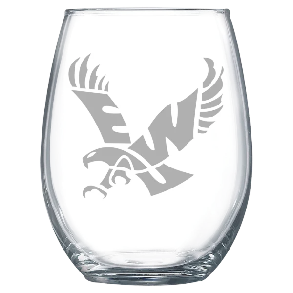 Eastern Washington University Polar Camel 15 oz. Stemless Wine Glass