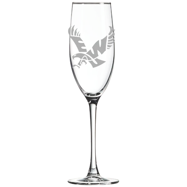 Eastern Washington University Polar Camel 8 oz. Champagne Flute