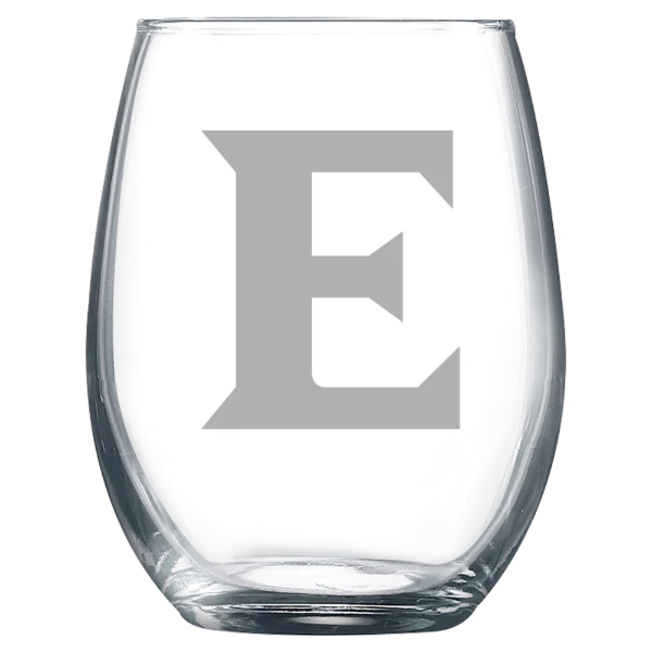 Elon University Polar Camel 9 oz. Stemless Wine Glass