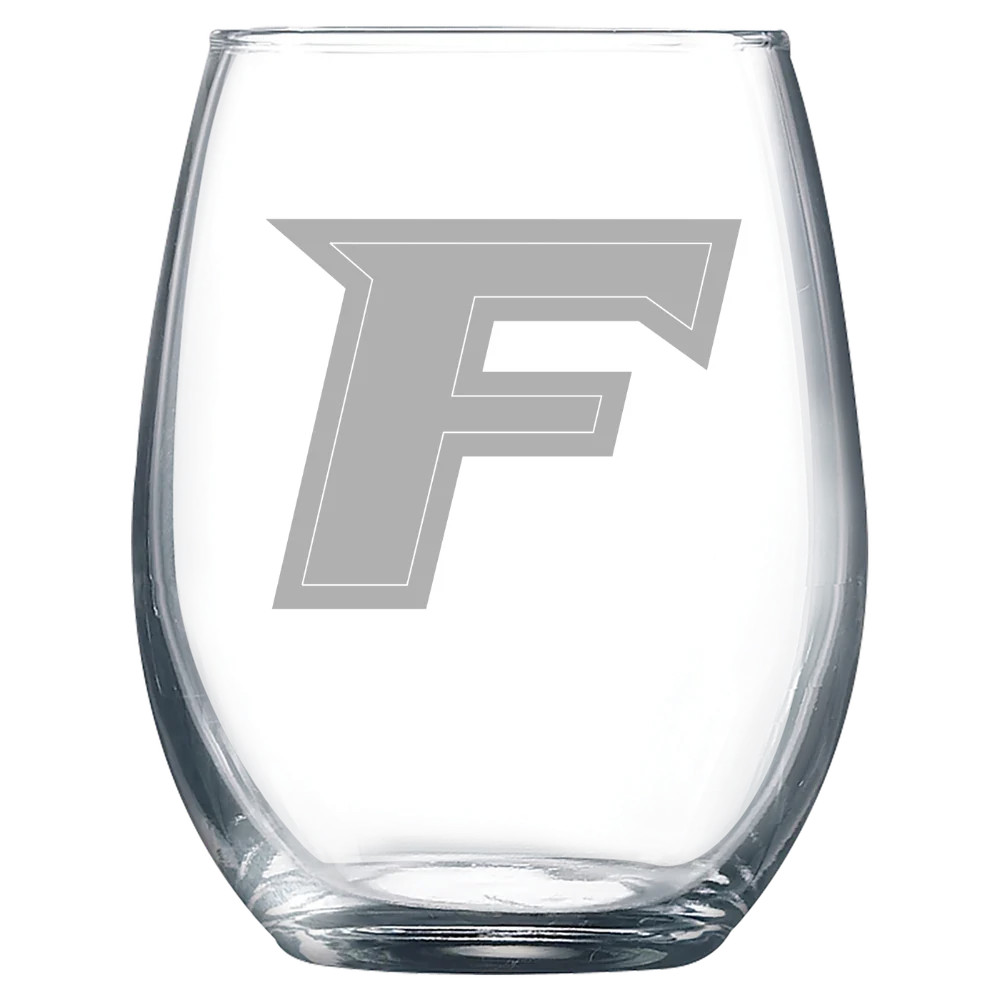 Fairfield University Polar Camel 9 oz. Stemless Wine Glass